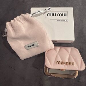 Miu Miu Beauty GWP Pink Compact Mirror - NIB